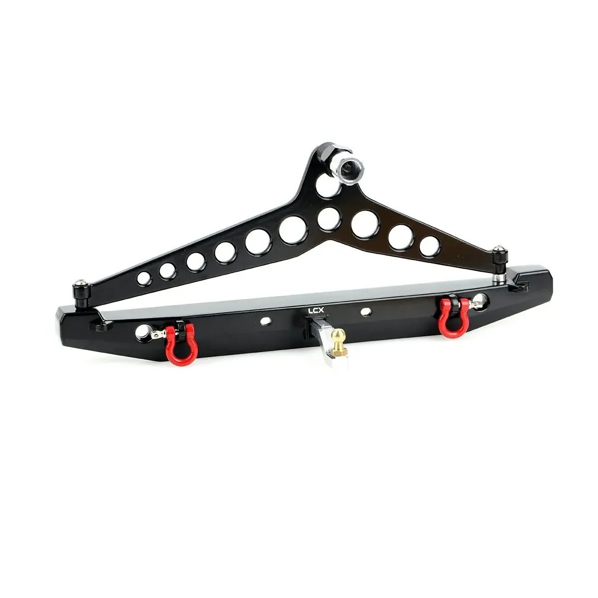 LCX Racing 1/10 coche trepador de control remoto juego de parachoques trasero de aluminio para Traxxas TRX4 TRX6 SCX10 II III D90 Gen8 Gen9 piezas mejoradas Accesorios