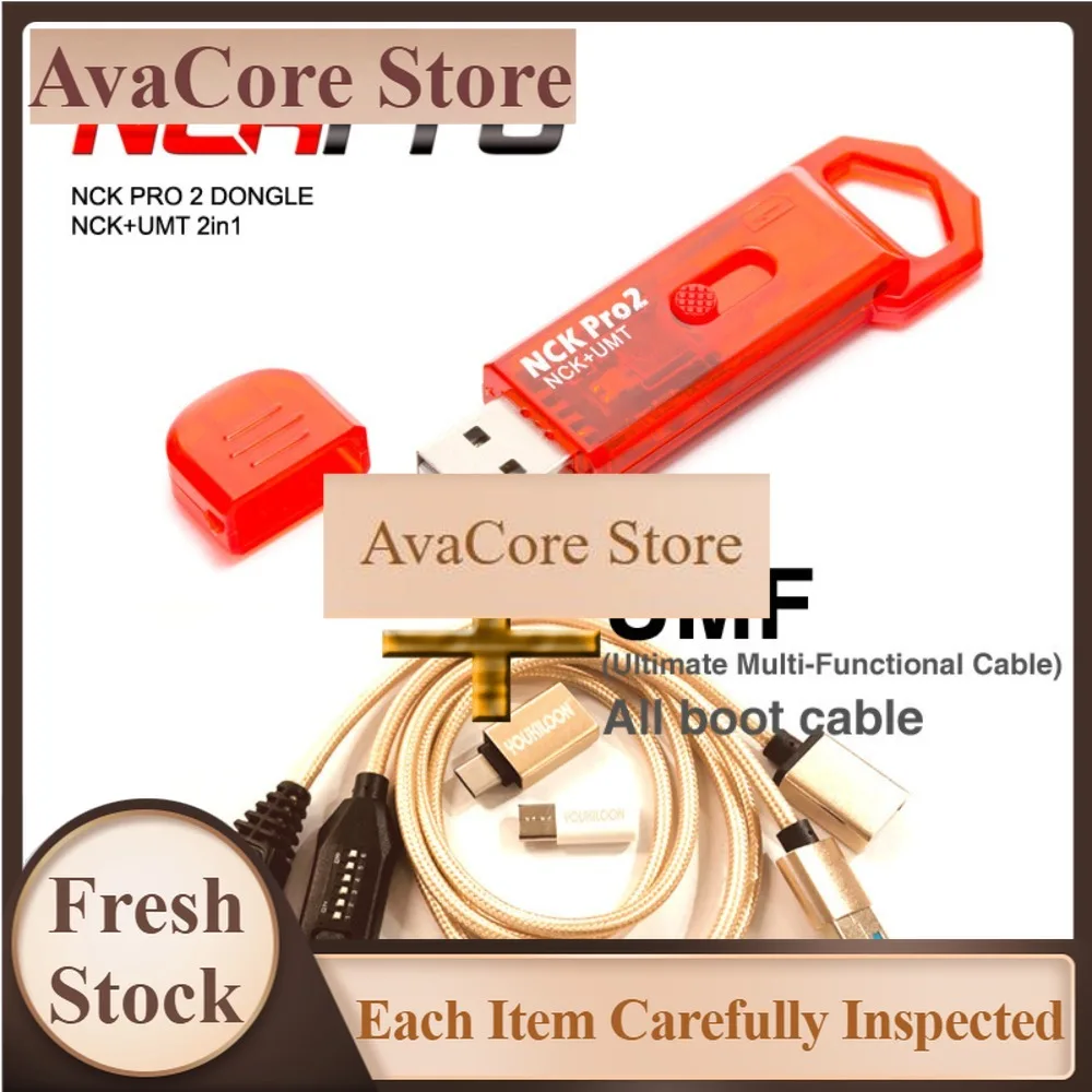 AvaCoreБесплатная доставка Новейший NCK Pro Dongle NCK Pro2 Dongle +MUF ALL BOOT CABLE (NCK DONGLE+UMT DONGLE 2 в 1)
