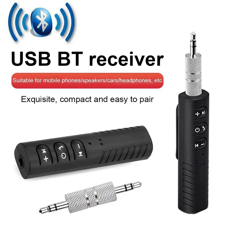 Bluetooth Wireless Audio Receiver Adapter 3.5mm Jack Bluetooth Transmitter For Car Music Audio Aux Headphones Reciever Handsfree