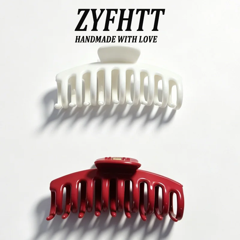 1/5 Stück ZYFHTT Weiche Silikon-Haarspange für Frauen, Täglicher Gebrauch, Koreanischer Stil, Haifischklammer, Modische Mädchen-Haarspange – Detail 24