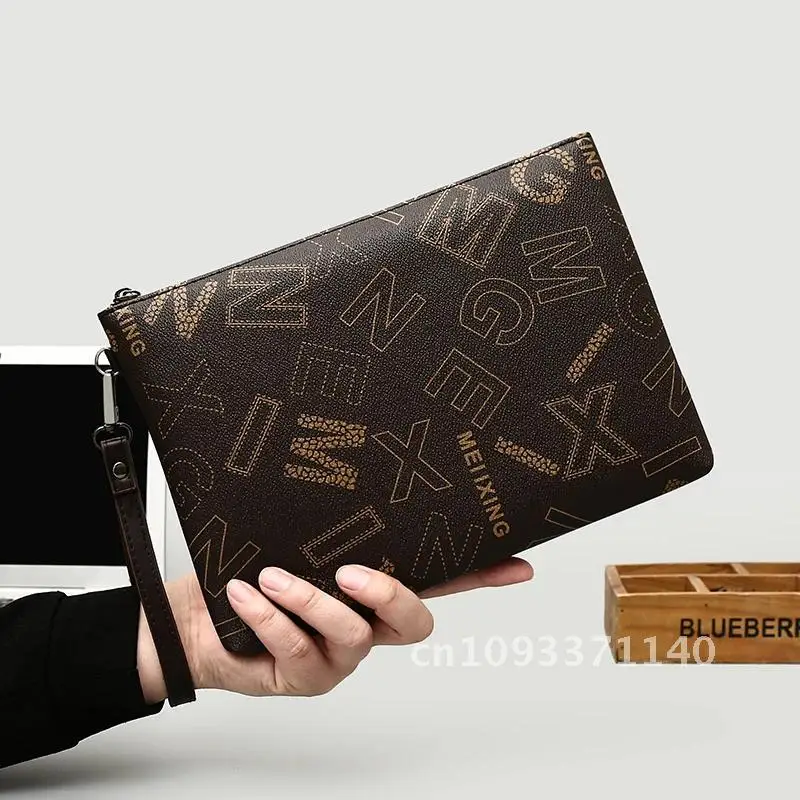 

Fashion Letter clutches Business handbags Wallet bolsos hombre bolsos de a mano sacoche luxury homme Men's main bag designer sac