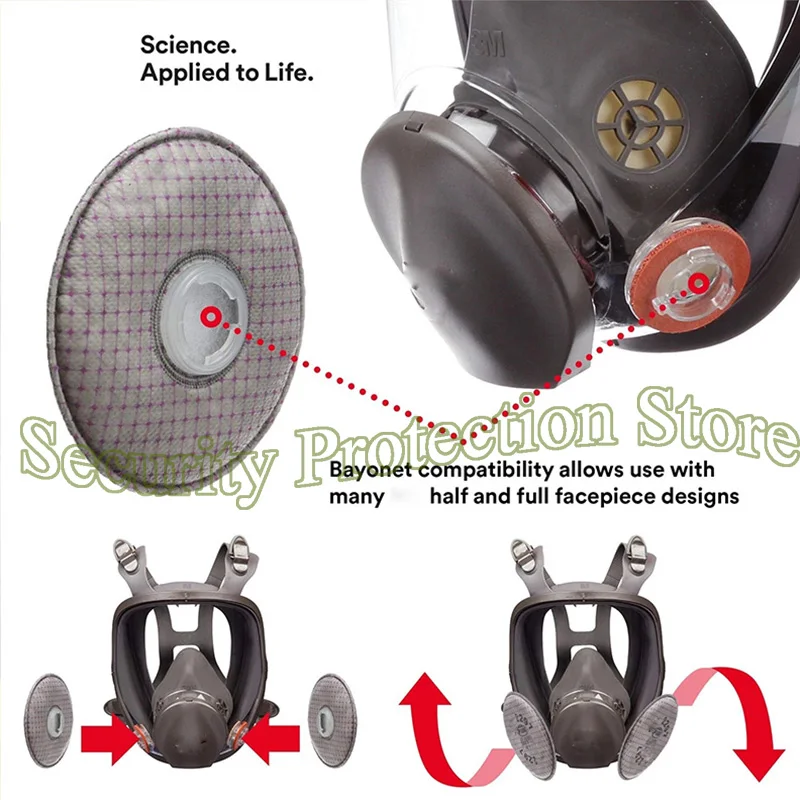 2297/ 2291 P100 مرشح تنفس متقدم يعتمد على الجسيمات مستوى المعاق تخفيف البخار العضوي/التعدين/بناء السفن/القاد #5