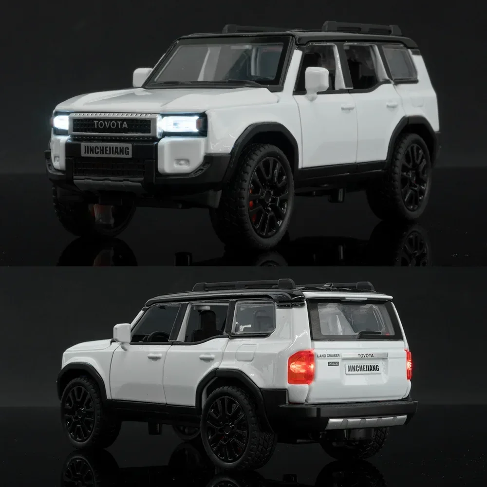 1:32 Toyota Prado Off-road Alloy Model Car Toy Diecasts Metal Casting Sound and Light Car Toys For Children Vehicle