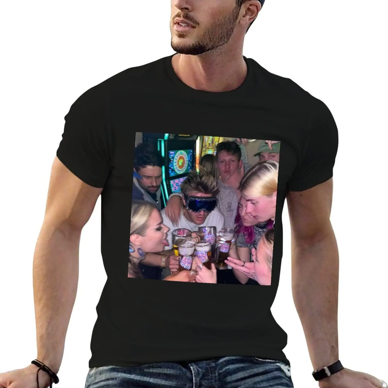 

man shirts package ski t-shirt aggu cotton T-Shirt t cotton black for plain man