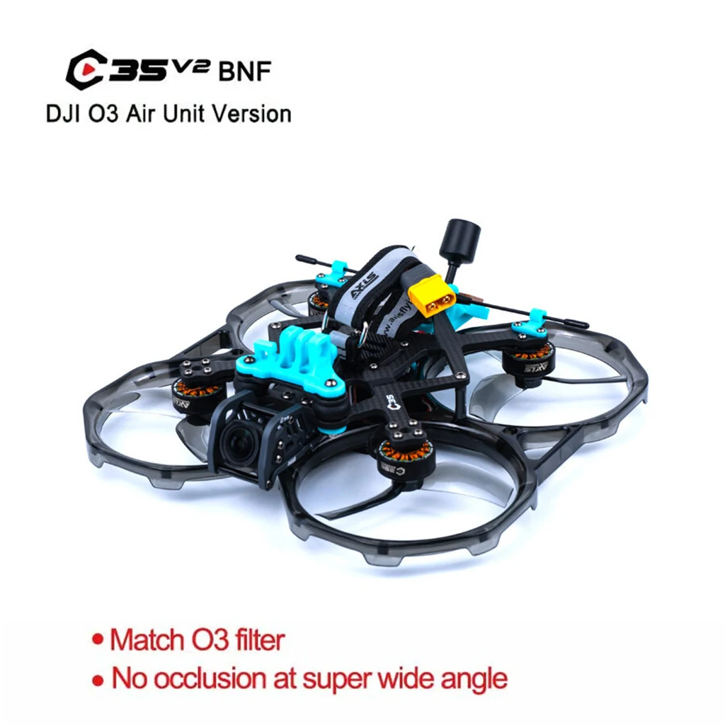 

Axisflying Cineon C35 V2 3.5inch / Cineon C30 3inch Cinewhoop FPV 6S 40A C204 /C206 MotorFor DJI O3 Air Unit Drone Quadcopter