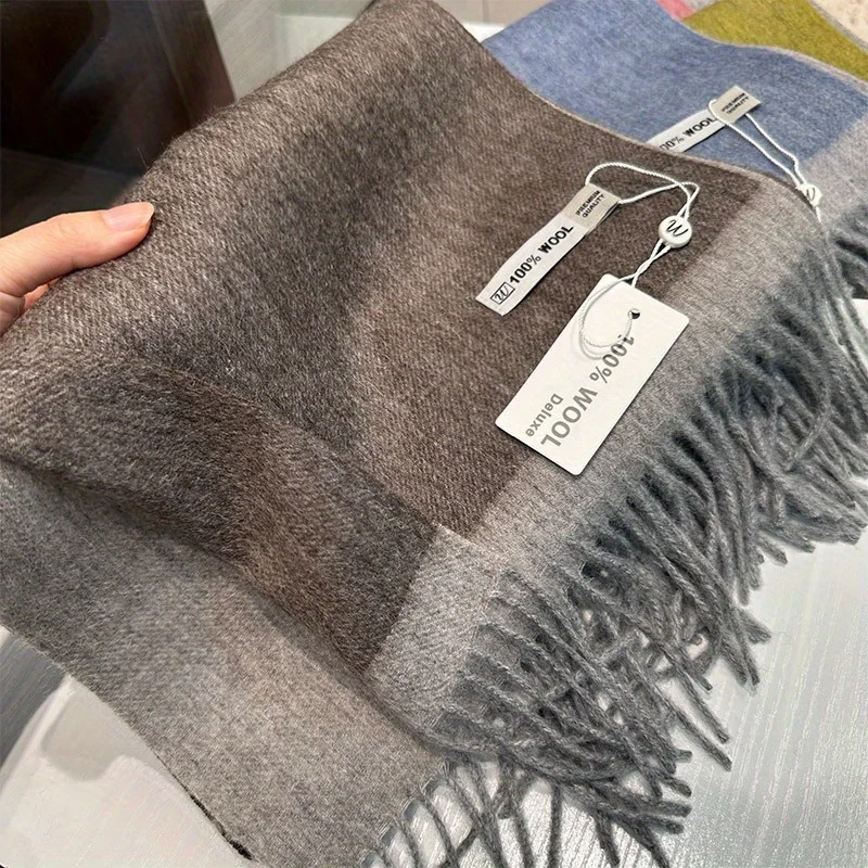 Selected from Australia! Stylish color-block scarf for women, versatile for both men and women, perfect for couples, keeps you w