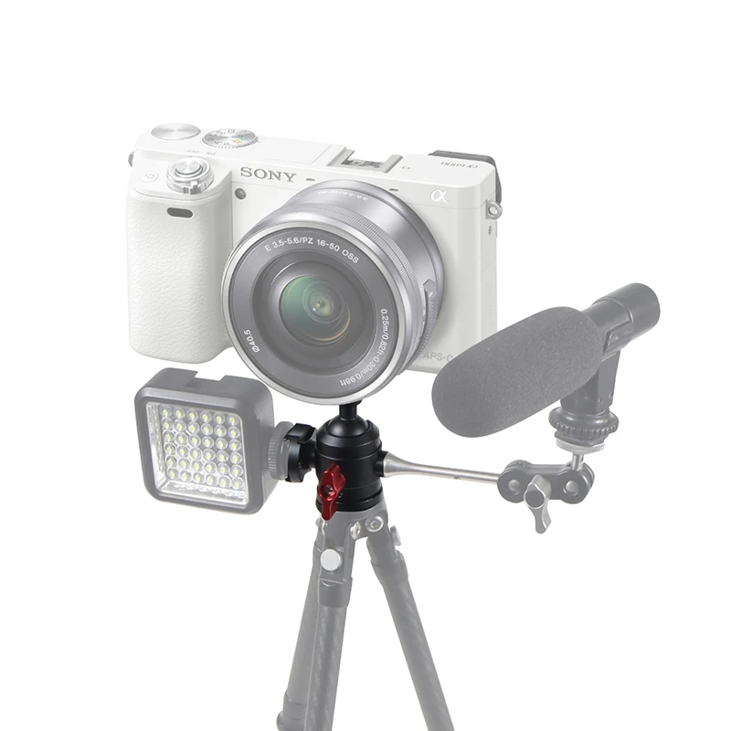 Mini Stativ Swivel Ball Kopf mit Kalten Schuh Mount Adapter für DSLR Kamera Monitor Vlog Flash Licht Mikrofon Magie Arm stehen – Detail 25