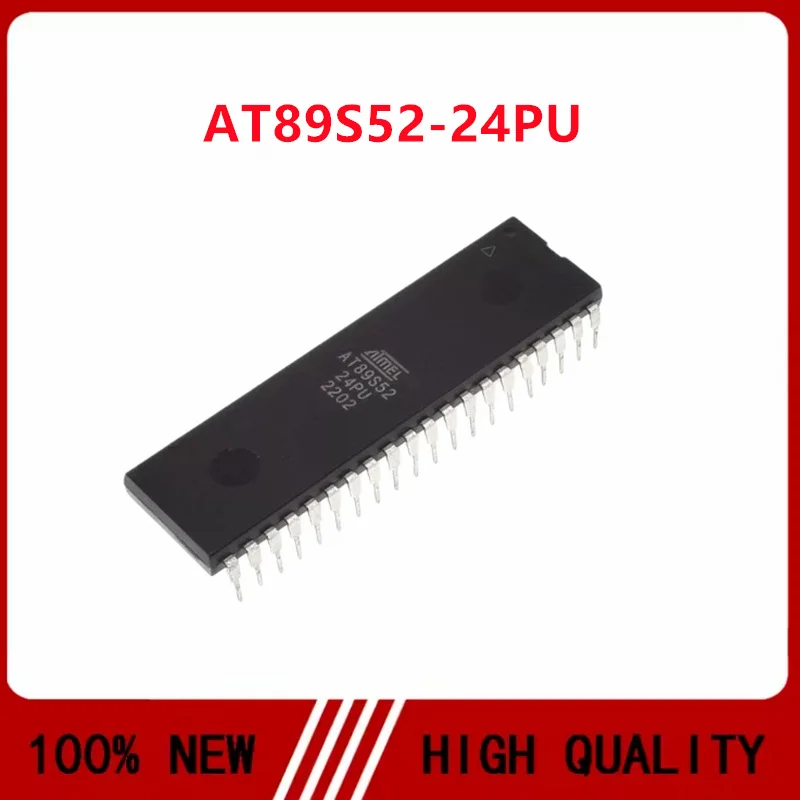 AT89S52-24PU AT89S52 89S52 DIP-40, microcontrolador MCU, entrega rápida de inventario, chip en stock