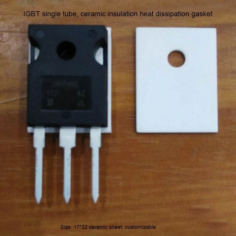 TO-220/247/264 TO-3P Aluminium Oxideceramic Plate Socketed Thermal Insulation Ceramic Heat Dissipation Ceramic Plate Only