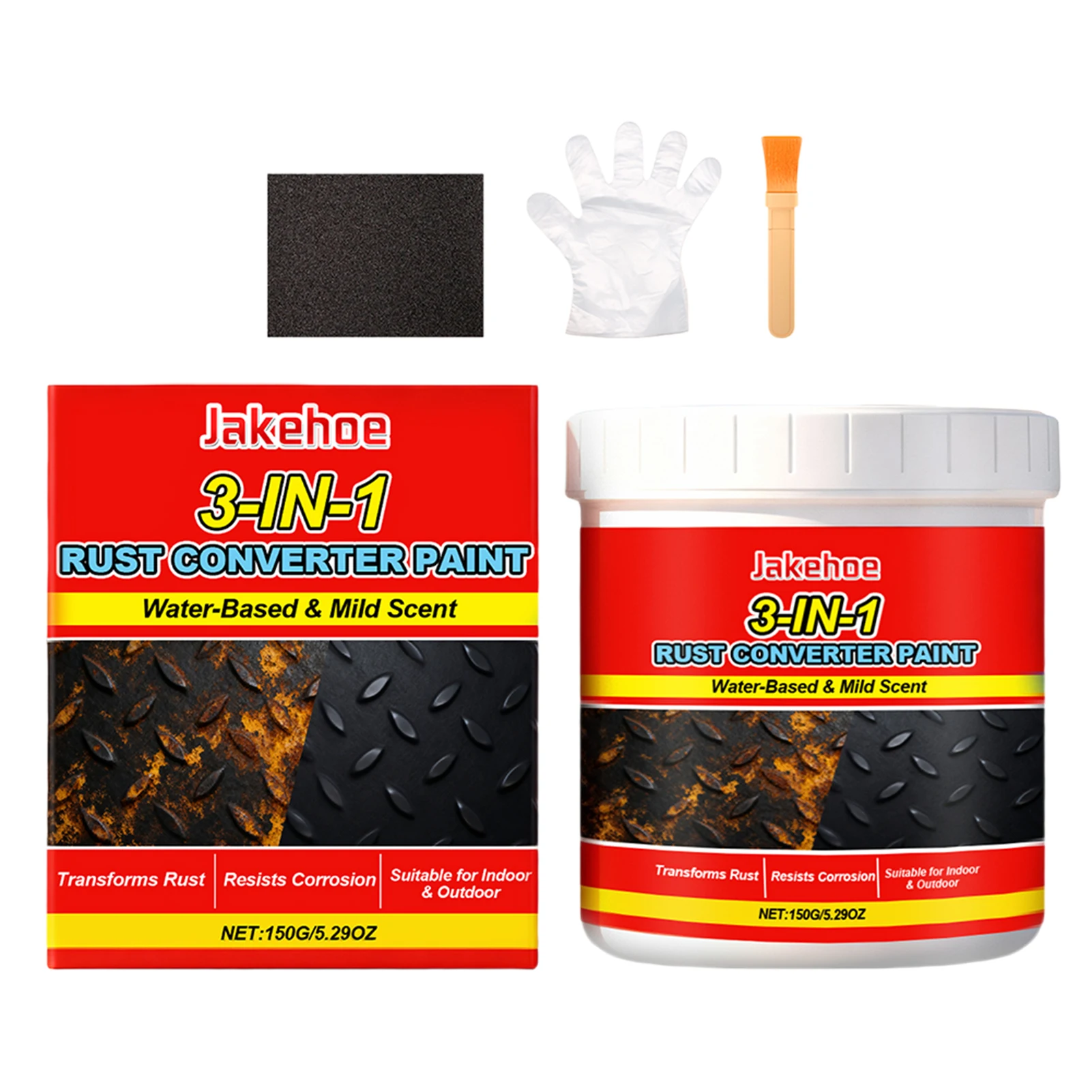 3 In 1 Metal Rust Converter Automotive Rust Inhibiting Primer Undercoat DIY Industrial Equipment Metal Restoration