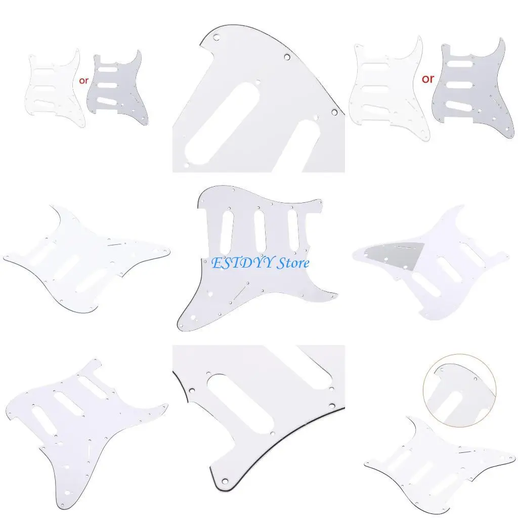 

G6DE White Tortoise for Shell Pickguard 3 Ply Scratch Plates For New