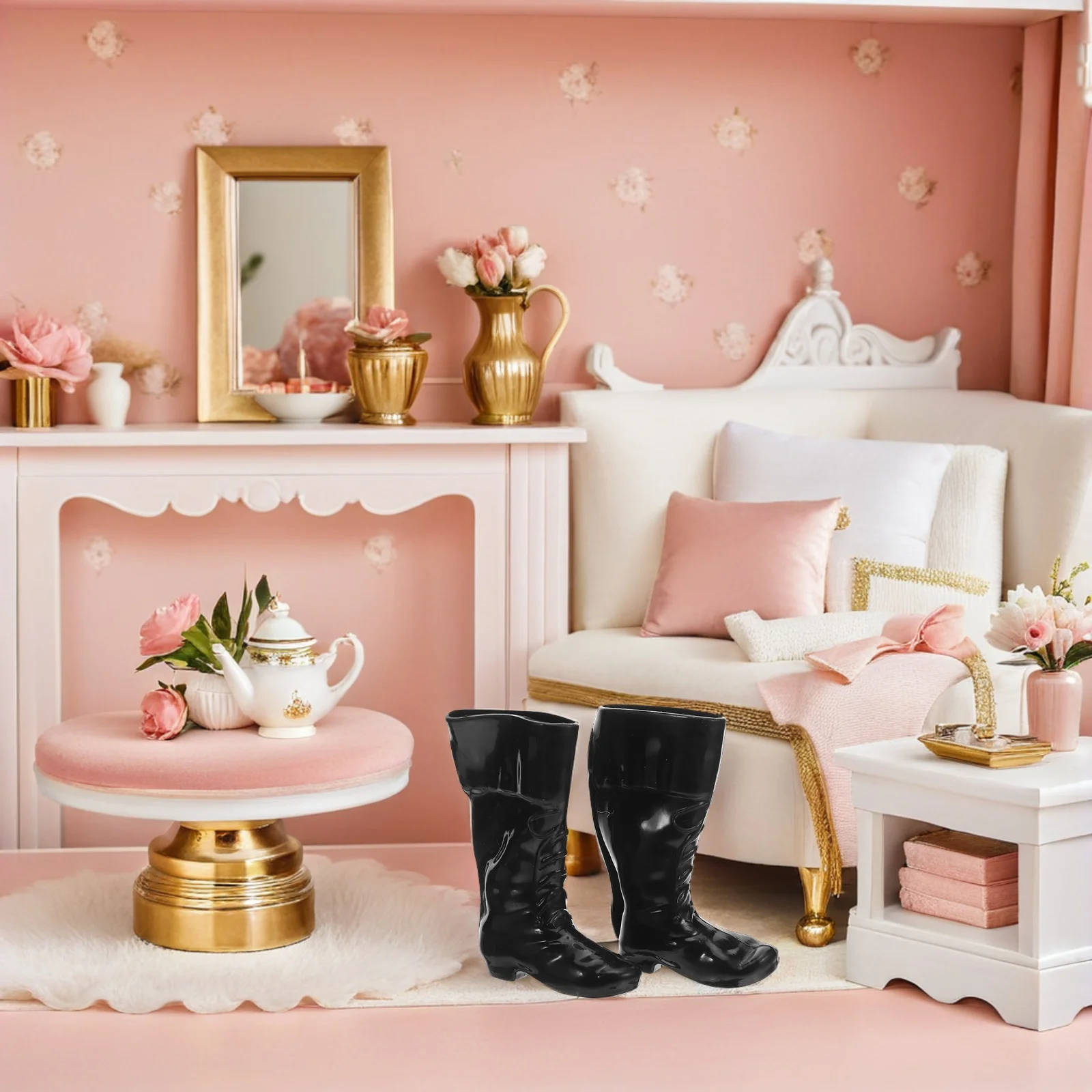 

25 пар миниатюрной мужской обуви, стильная обувь 11 дюймов, мини-сапожки для кукольного домика, реквизит и детская обувь для наряда