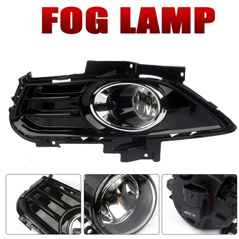 

AR-Car Front Bumper Fog Lamp Kit Lower Grille Fog Light For Ford Fusion 2013-2016 Foglight Set 4F9Z15200A DS7Z-17B814GA Replacem