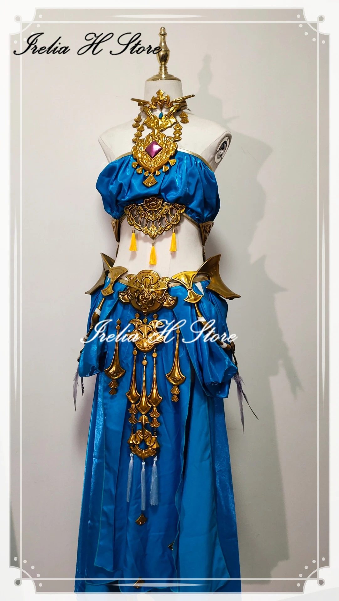 Irelia H Store Custom size made FF14 Thavnairian Bustier Cosplay Costume Sexy tupe top skirt Halloween dress female Dancer