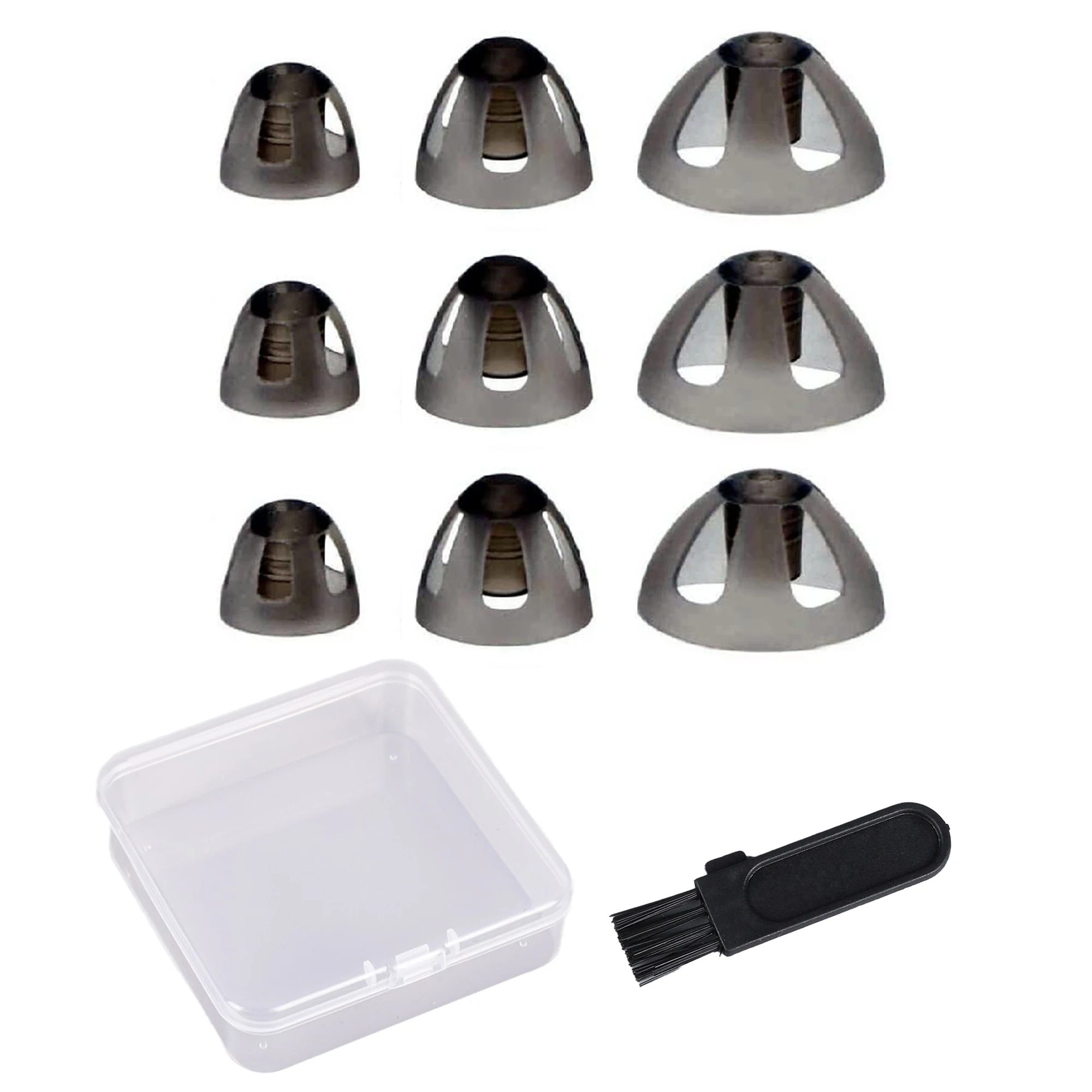 

10pcs Open Domes for Resound Compatible Hearing Aid Domes Open Smokey Ear Tips Replacement