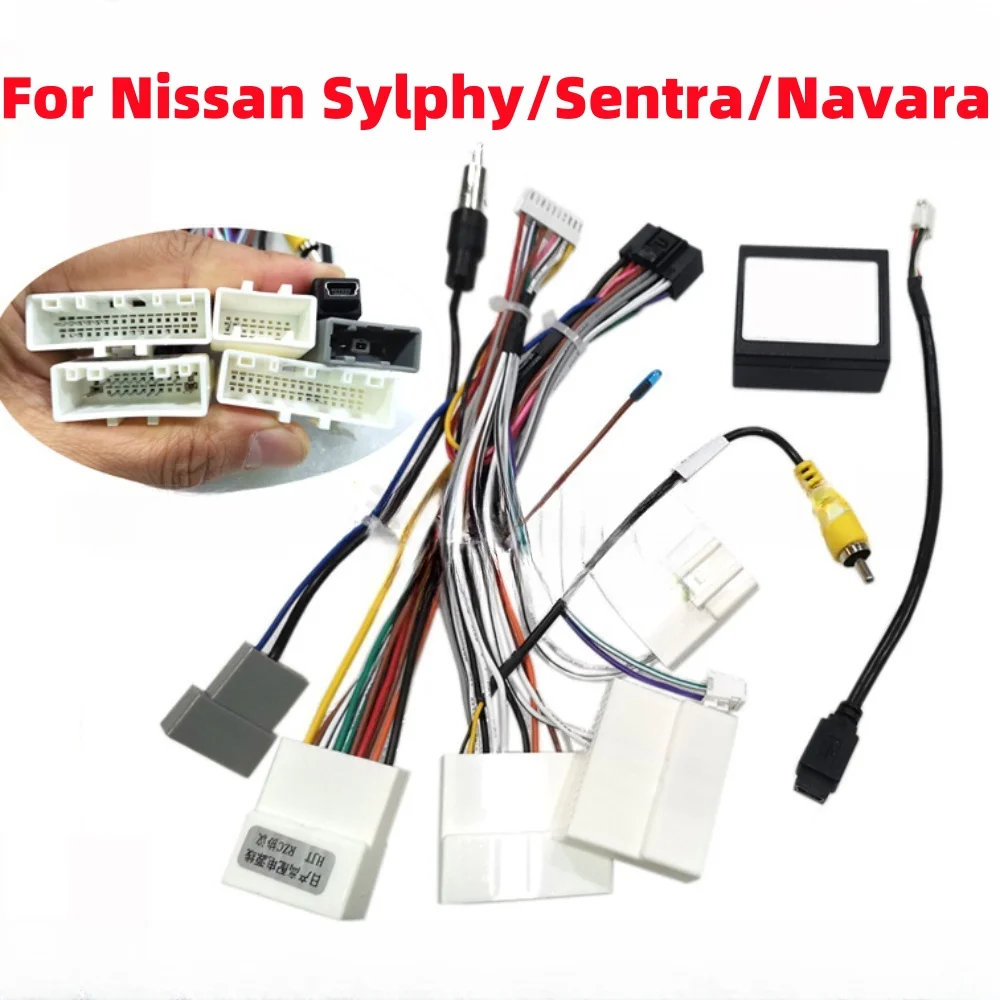 Adaptador de conector de cablagem de energia de 16 pinos caixa canbus DF-RZ-52 para nissan x-trail qashqai sylphy sentra chutes navara juke