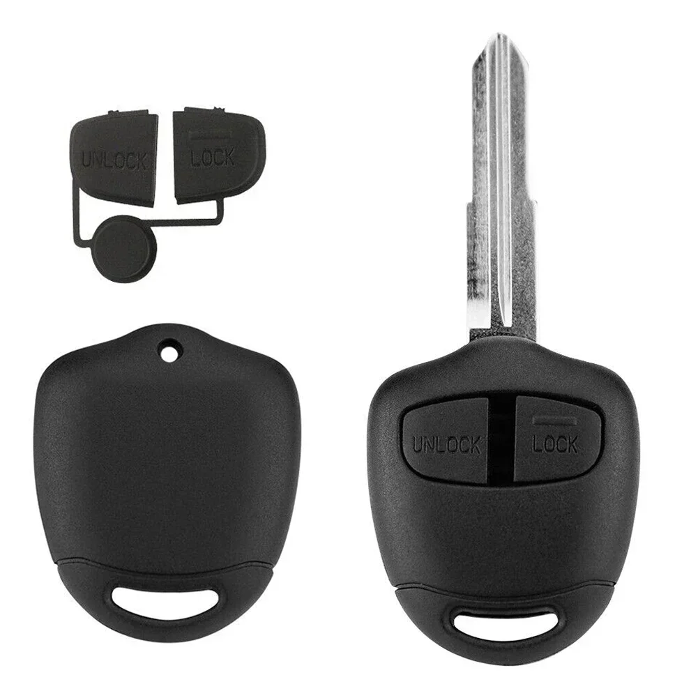 2 Button Remote Car Key Shell Case For PAJERO MIT8 Left Blade Car Key Replacement Parts