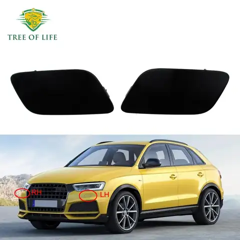 Audi Q3 2012 2013 2014 2015 2016 2017 2018 새로운 앞 범퍼 헤드 라이트 와셔 커버 헤드 램프 워터 캡 8U 0955275   8U 0955275 E
