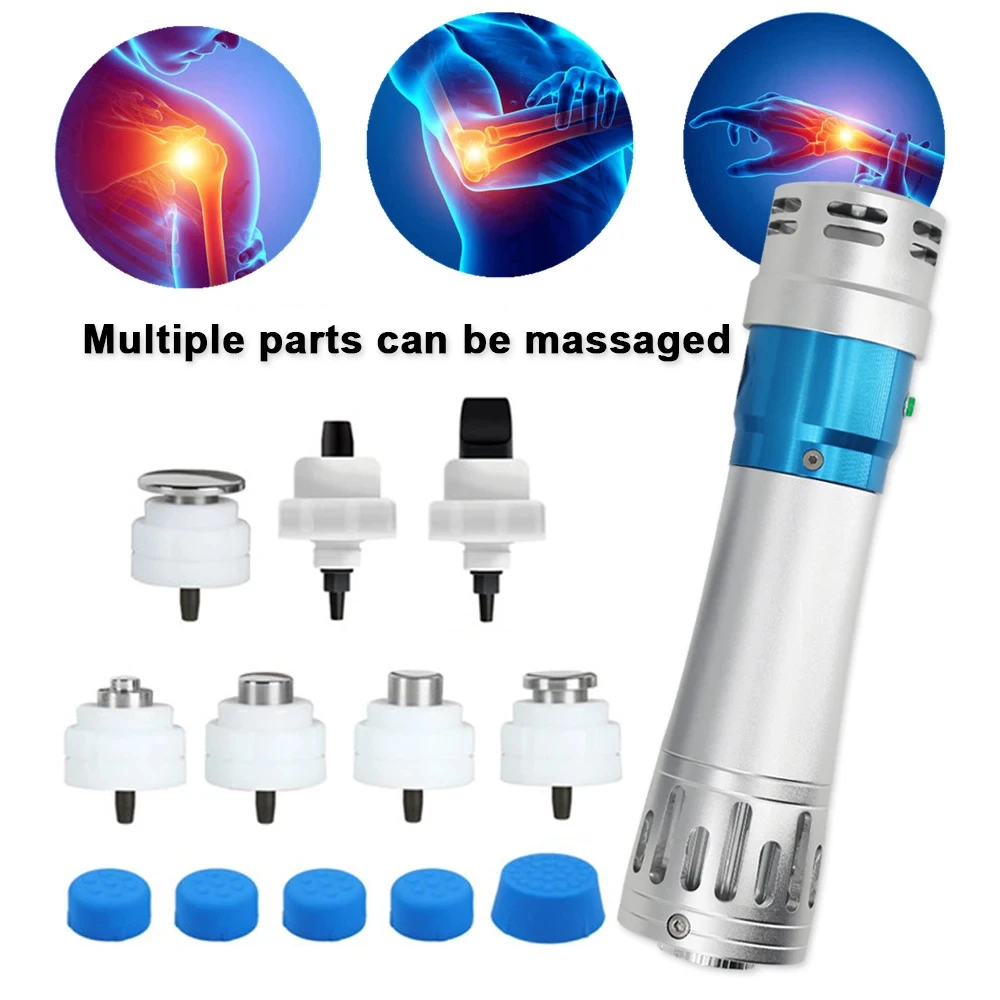 Máquina profissional de terapia por ondas de choque para tratamento ed e massageador de fascite plantar 300mj instrumento de ondas de choque cotovelo de tênis