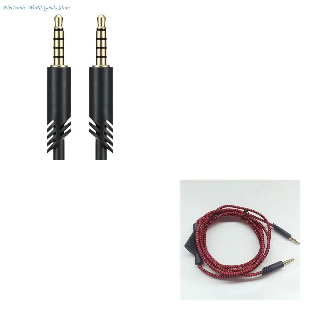 A3PD Extended Auxiliary Cord Braided Construction Clear Audios Output for A10 A40