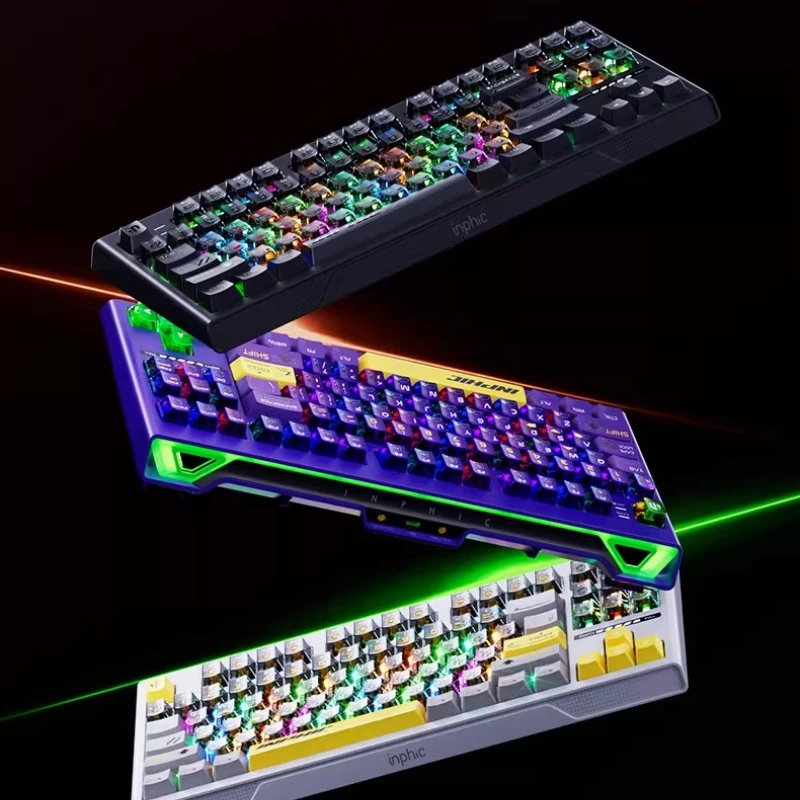 K87pro Keyboard Customization Tri-mode Wireless RGB Hot Swappble Gasket Structure Ergonomic Gaming Office Mechanical Keyboard