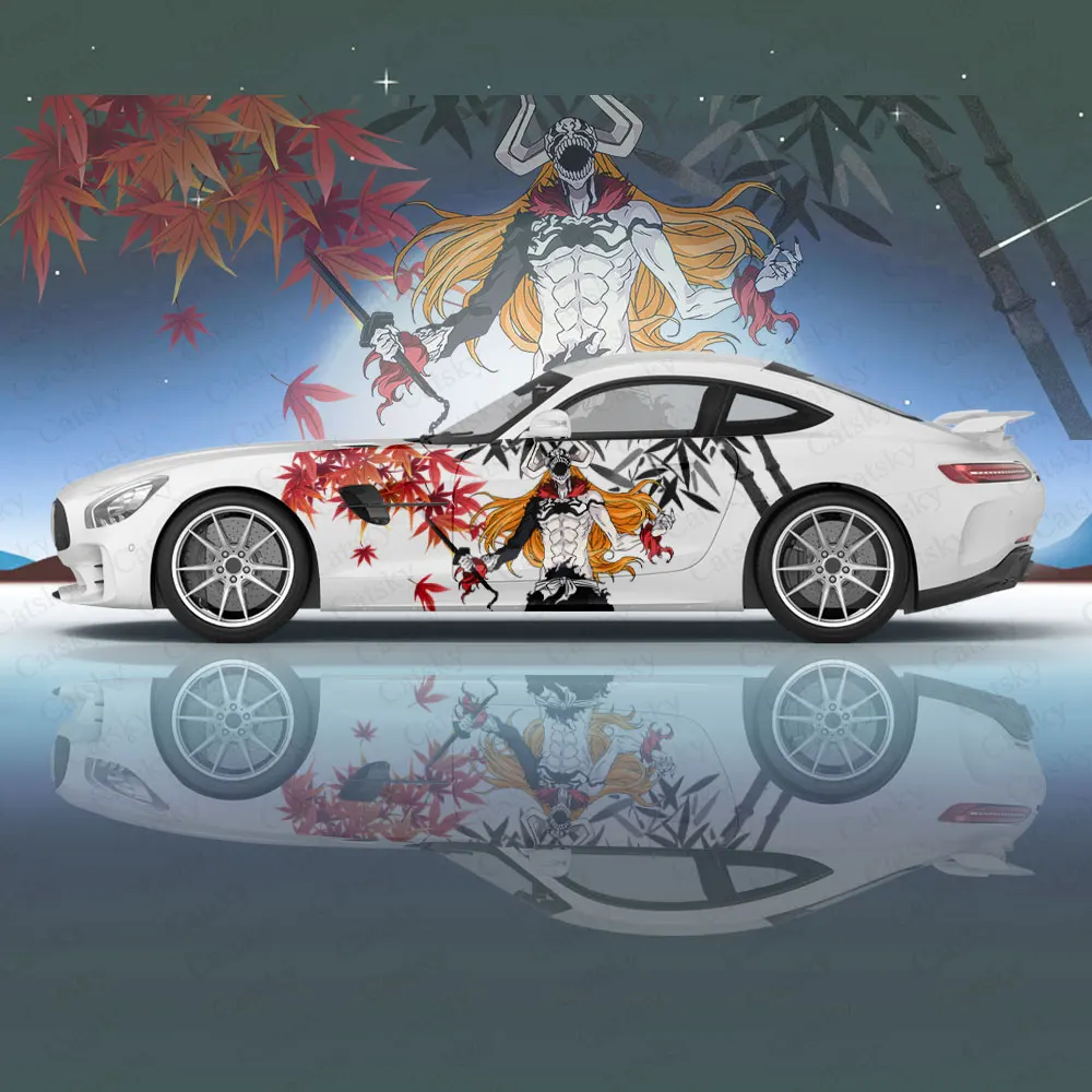 Anime KUROSAKI ICHIGO BLEACH Car Sticker for Universal Large Car Decal Auto Parts Car Sticker for Universal Car Decoration 2pcs