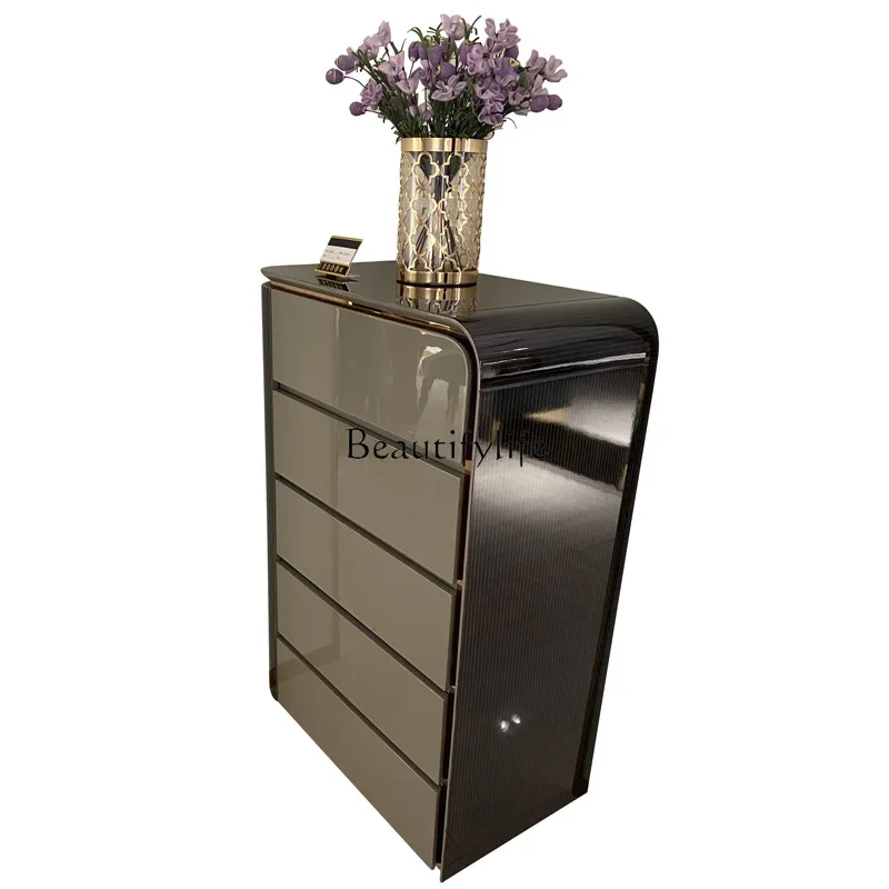 

Italian light luxury minimalist chest of drawers bedroom locker