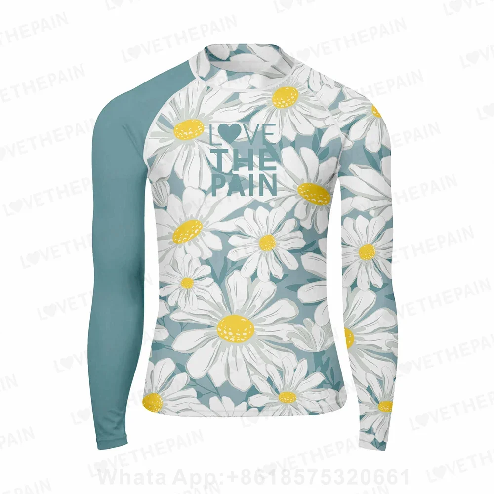 

Men Swimsuit Swimming T-shirt Beach Uv Protection Swimwear Rash Guard Long Sleeve Lycra Surfing Diving Swimsuit Surf Rashguard