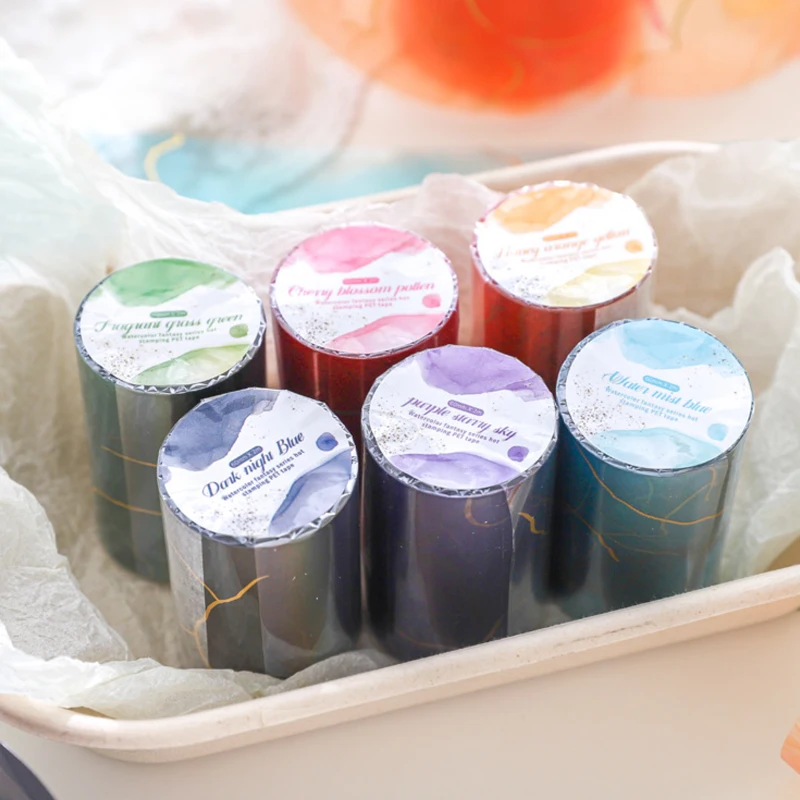 السيد ورقة 2 نمط 3 لفات/حقيبة المائية الوهم سلسلة ختم شريط PET لتقوم بها بنفسك كتيب القصاصات ملصقات الزخرفية الإبداعية حصيرة #1