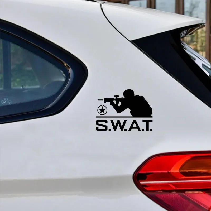 

Military Special Operations Pentagram S.W.A.T. Stickers Waterproof Reflective Car Decoration Decals For Motorcycle Motor Bumpers