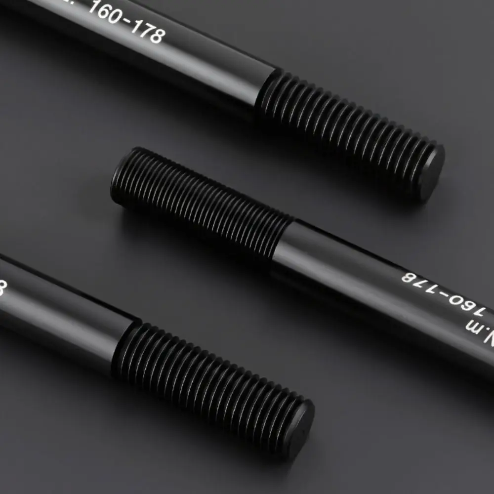 

Aluminum Alloy Bike Thru Axle Trailer Hitch Adapter M12x1.0/1.5/1.75 Thread Black Trainer Thru Axle Adapter 160-178mm