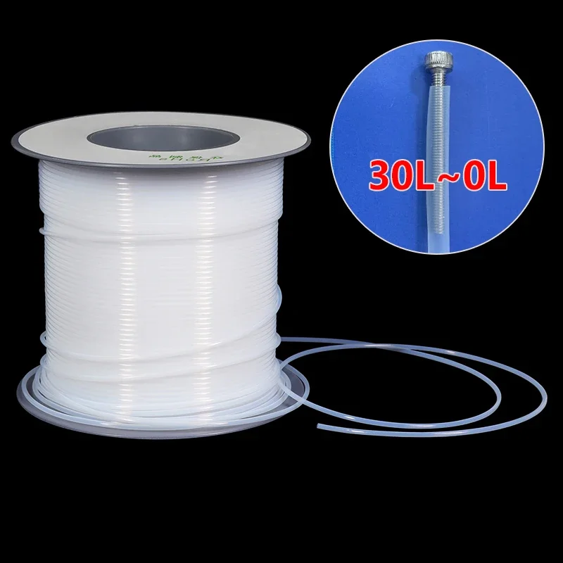 1 ~ 100m Translucent PTFE Tube 30L ~ 0L F46 Insulated Capillary Heat Protector Temperature Corrosion Resistant Pipe 2.5KV 150V