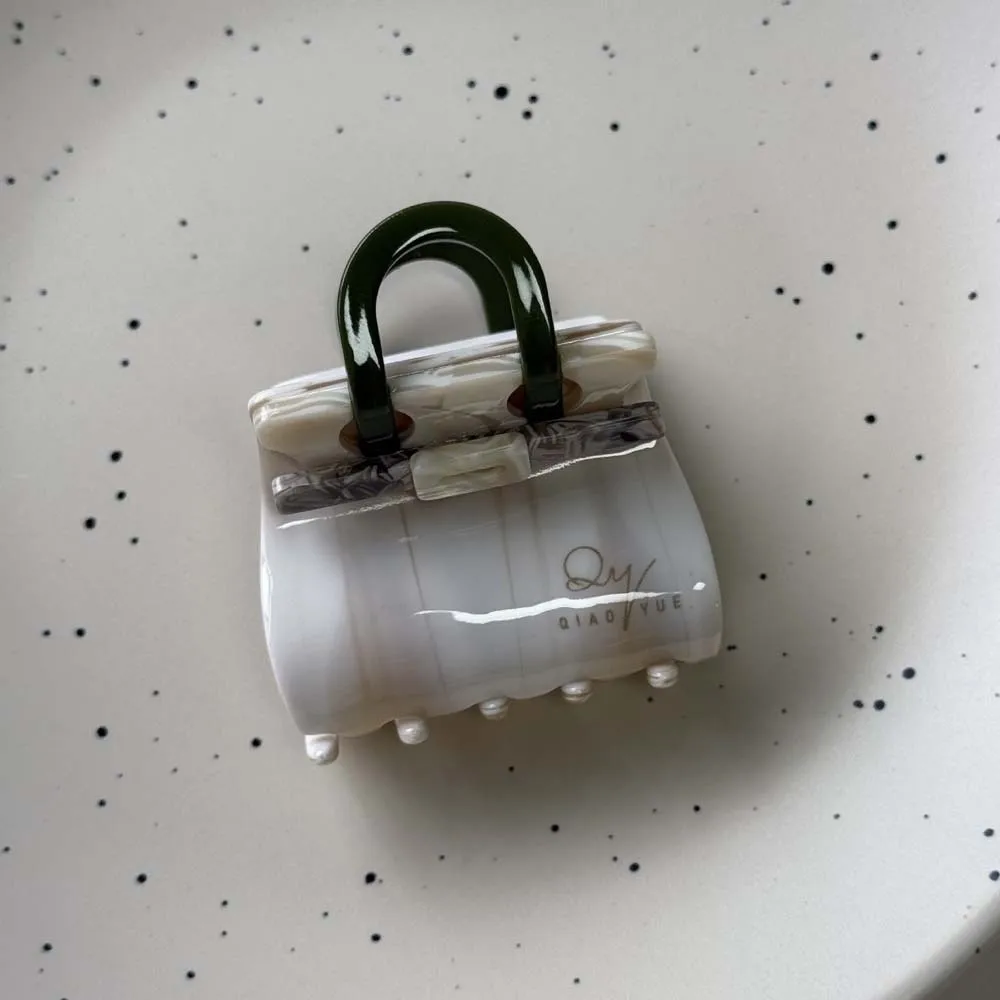 

Элегантная сумка в форме акулы, корейский стиль, градиент цвета, квадратный коготь для волос, головной убор с буквами, уксусная кислота, коготь для волос, друзья