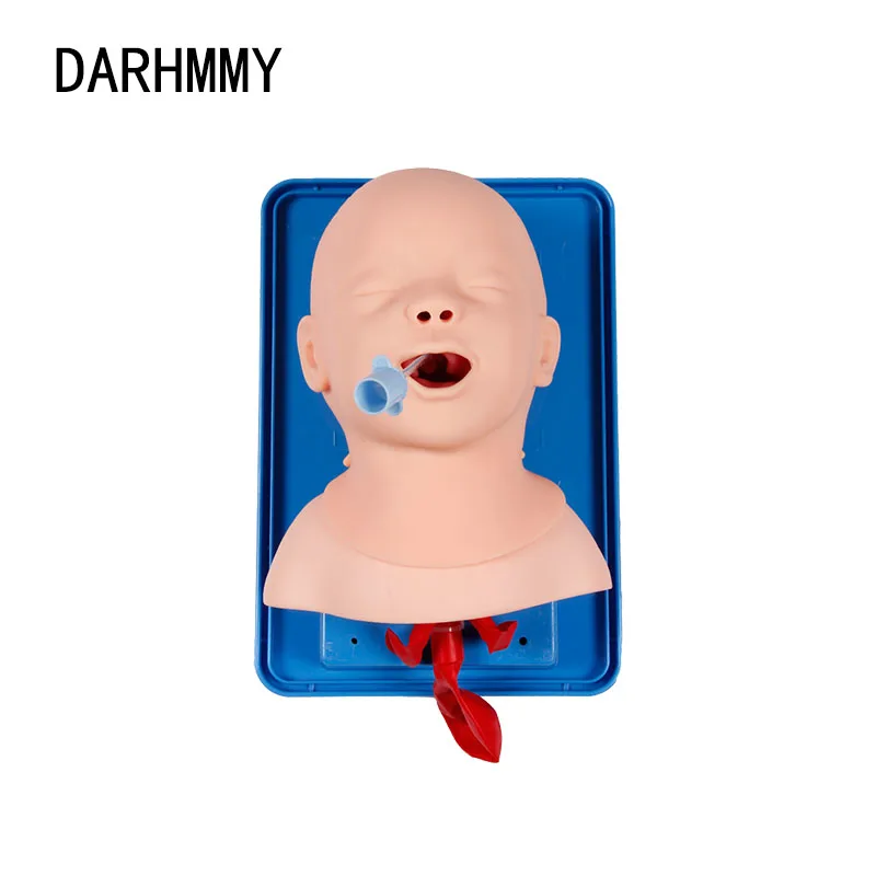 DARHMMY Neonatal Infant Tracheal Intubation Model Analog Double Lung and Stomach Expansion Child Tracheal Intubation Simulator