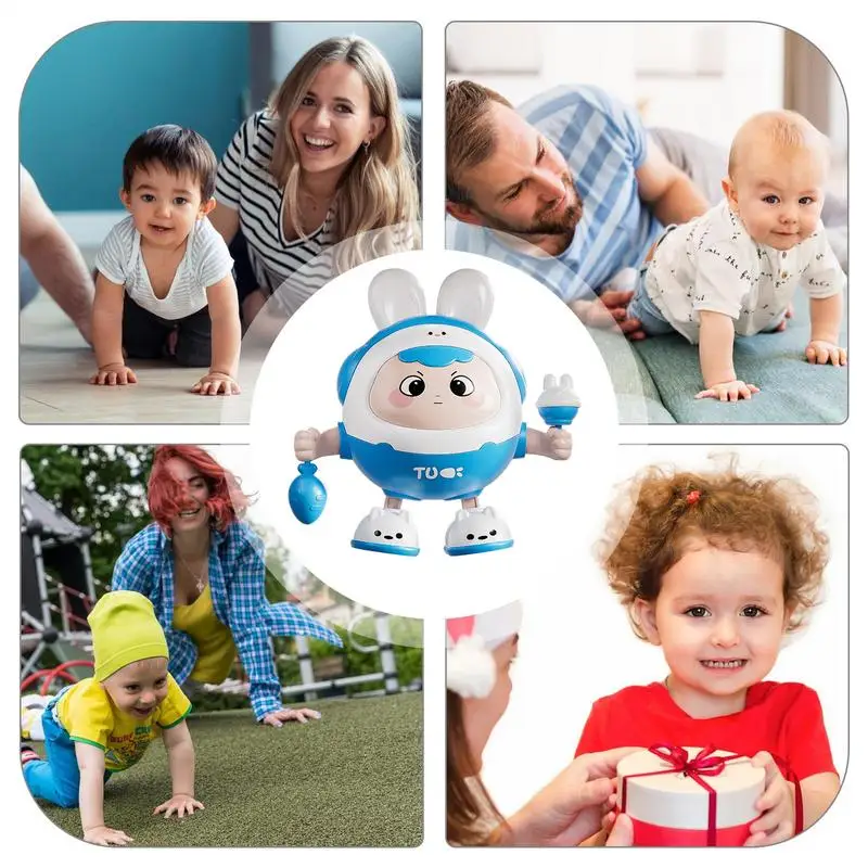 Juguetes de conejito para niños, columpio, lindos juguetes de baile eléctrico, conejito para saltar, juguetes interactivos para niños pequeños con cantar, bailar para educación temprana