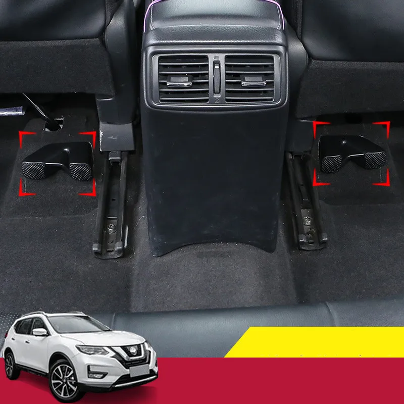 1 Pair Car Air Condition Outlet Vent Grilles Covers Front Seat AC Heater Floor Vent Protector For Nissan X-Trail T32 Qashqai J11