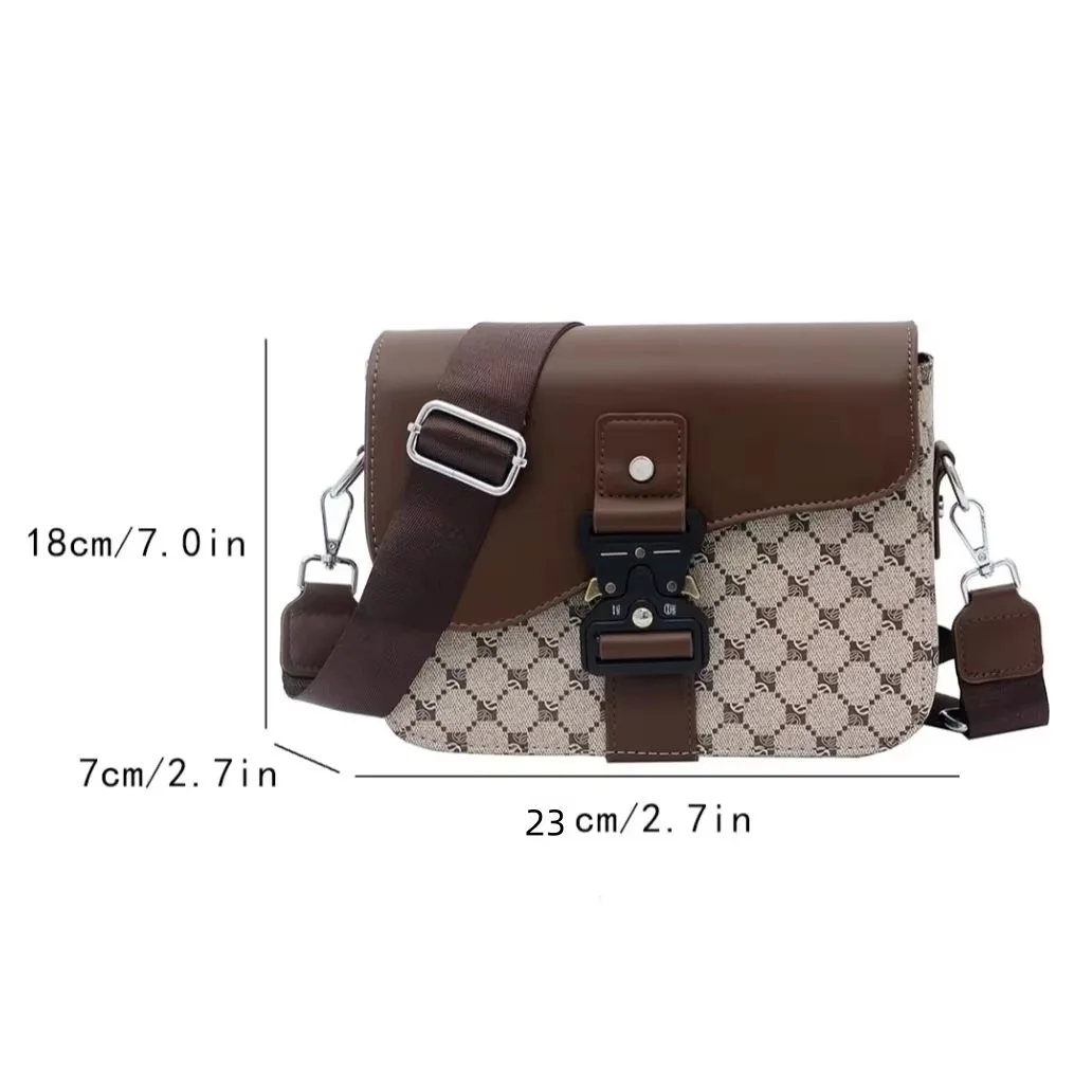 Men's And Women's Universal Bag Creative Temperament Saddle Messenger Bag Flip Cover Fashion Shoulder Bag Casual Crossbody Bag