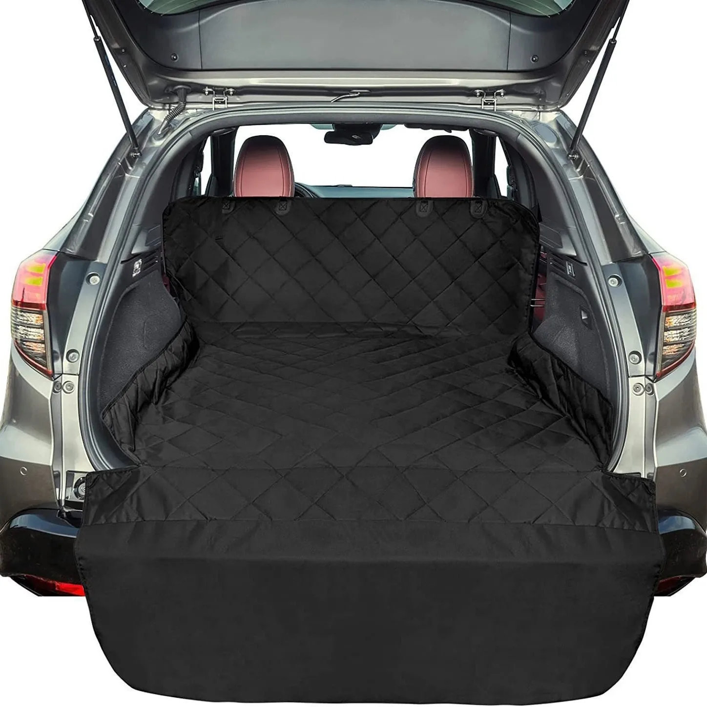 Pet Car Trunk Mat, Waterproof Anti-Dirty Cargo Liner, Scratch Resistant Thickened Non-Slip SUV/Car Boot Mat for Moving, Camping