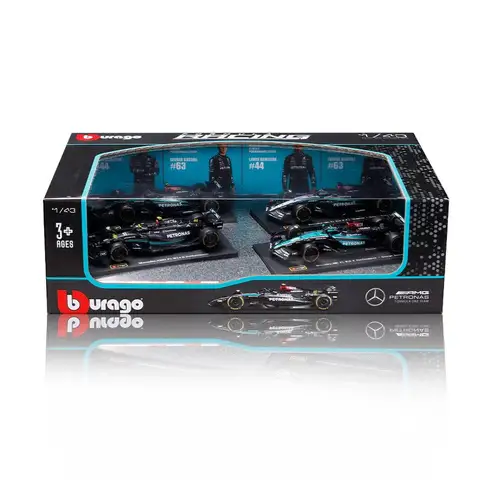 Nytt i lager Bburago 1:43 Red Bull McLaren Hiace Mercedes-Benz Miami Las Vegas Alloy Fyra-bilsset Miniatyr Diecast Specialleksaker 10 best sales gjuten Hiac - №5