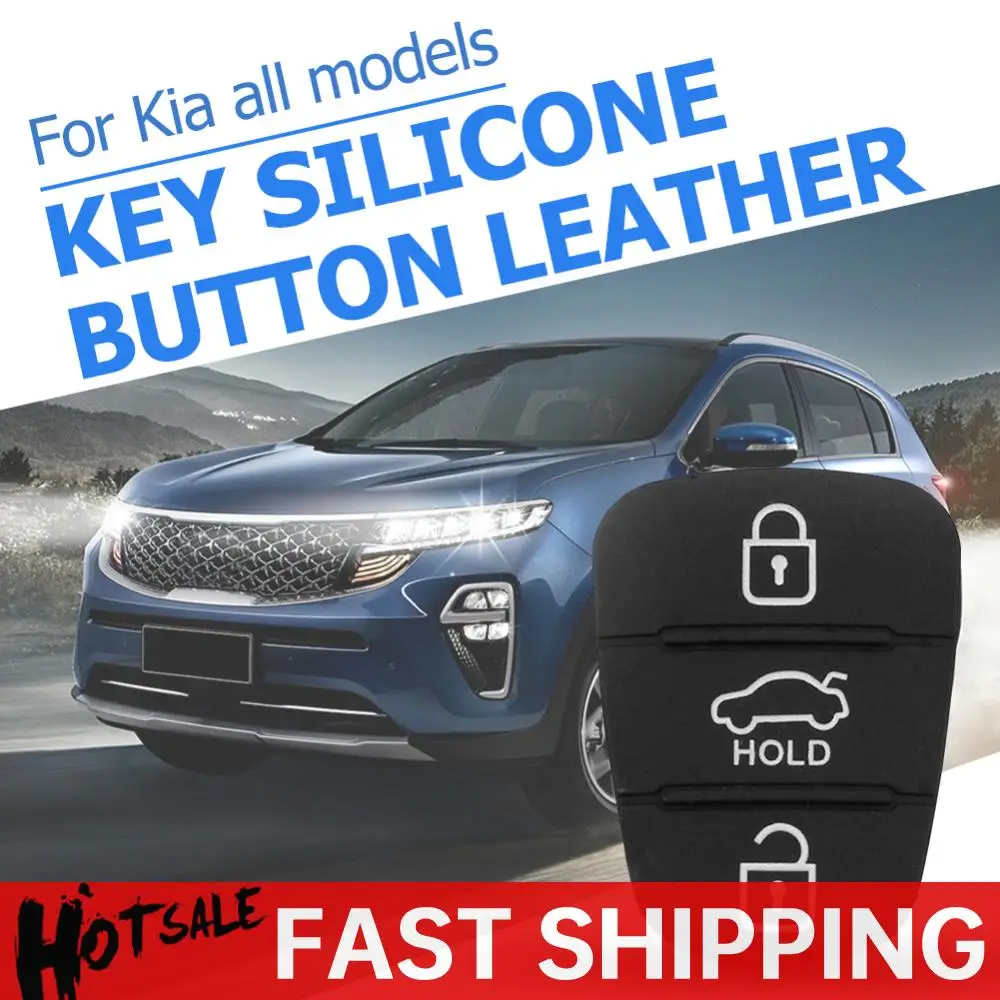 

Replacement 3 Button Rubber Pad for i30/i35/iX20 Solaris Verna for Kia K2 K5 Rio Sportage Flip Remote Car Key Shell Case
