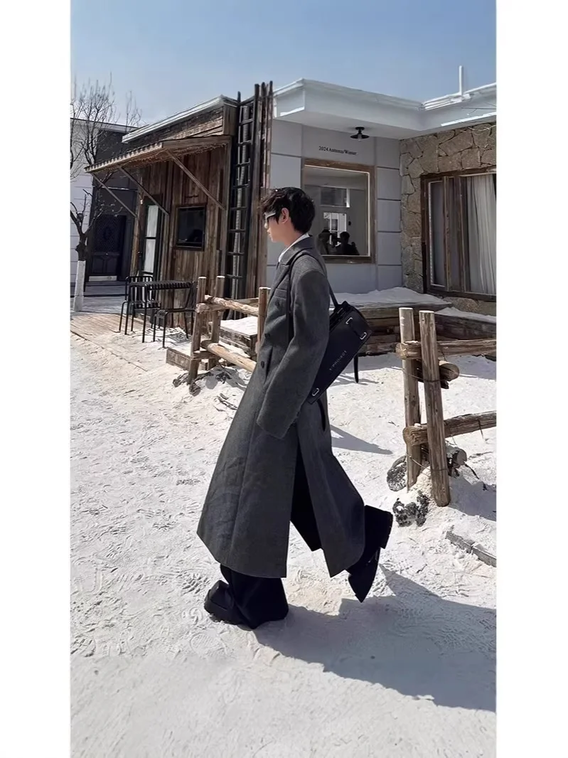 

Тренчкот мужской готический в викторианском стиле, классический, эстетичный, из альпаки, для взрослых, на Хэллоуин, высококачественный, на зиму, осень, лето, весну, тонкий