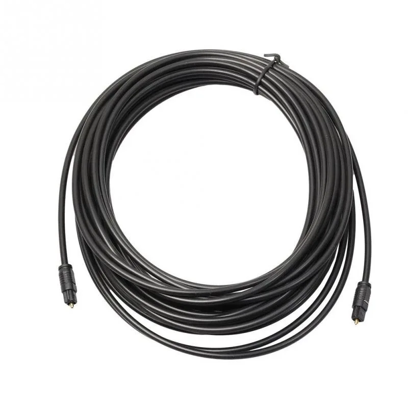 15m 10m 5m 3m Digital Fiber Optical Optic Audio Cable SPDIF MD DVD TosLink Gold Plated Lead Cord Connect to DVD CD Cable  Cord
