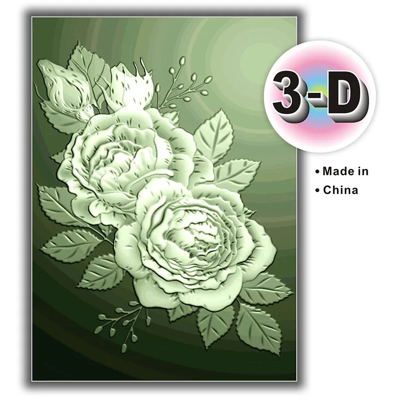 مجلد تخفيف منقوش ثلاثي الأبعاد - وردة مهيبة #2