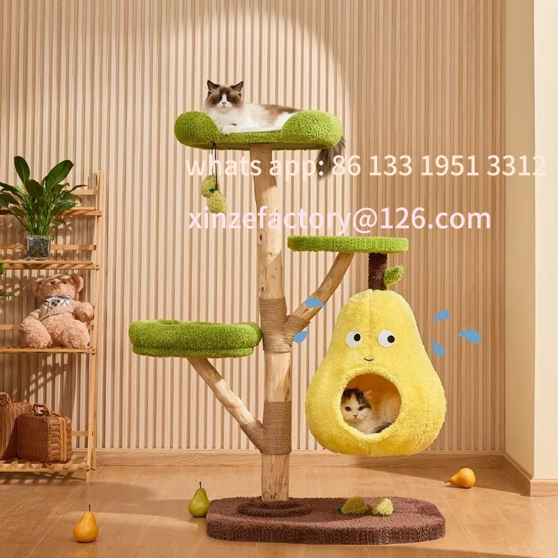 

Customizable cat nest cat tree integrated solid wood trunk cat climbing frame
