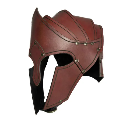قناع درع الكتف الجلدي الرجعية نورس فايكنغ القرون الوسطى تأثيري الأداء الدعامة #6