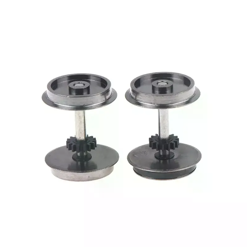 2 stuks HO Schaal Wielen Upgrade DC Wielset Voor 1:87 Model Treinen Spoorweg HO Gauge Wielen Voor Modeltreinen DIY Accessoire