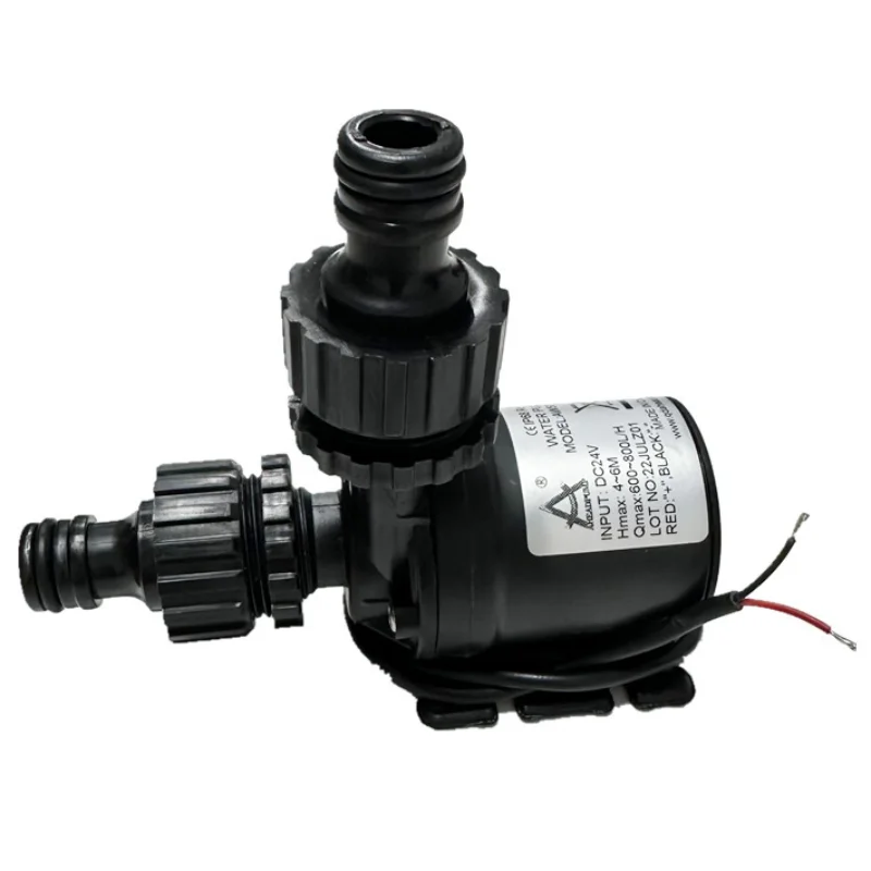 DC 12V 24V Ultra-quiet Solar Water Pump 800L/H 5M Lift Brushless Motor Submersible Pump for Cooling System Fountains Quick Joint