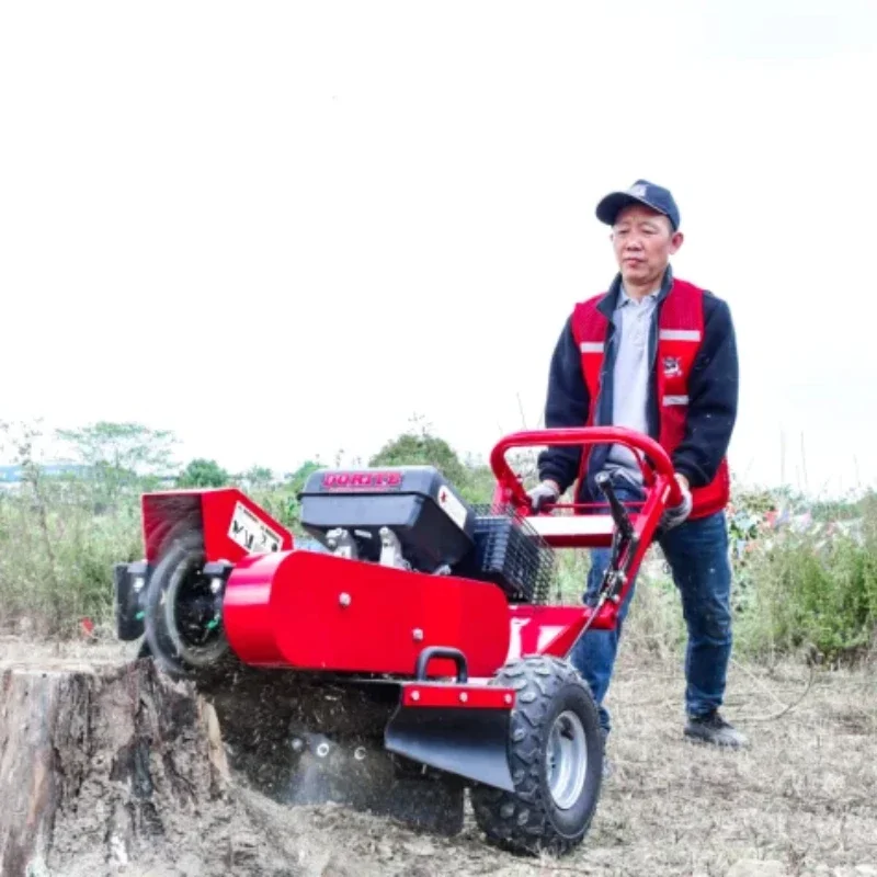 NEW 15hp Gasoline Powered Forestry Machinery High Quality Mini Broyeur De Souche Wood Stump Grinder Machine