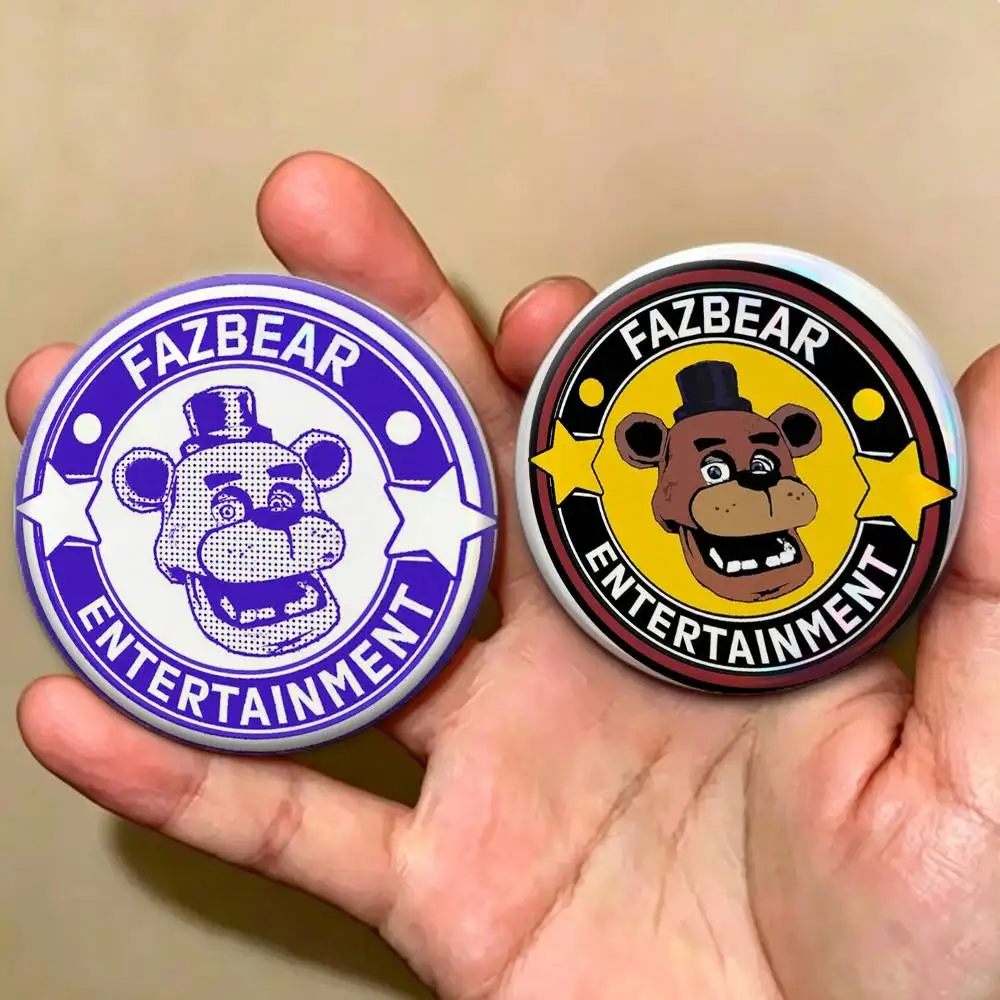 Fnaf Five-nights-At-F-Freddys  Badges Creative Tinplate Button PinsBrooch Badge Clothes Backpack