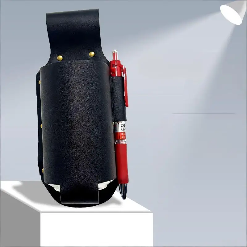 1Pcs Premium Leather Beer Bottle Can Waist Holder Sturdy Design Easy Belt Fix for Camping BBQ Tailgating Events